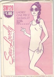 120 SEW LOVELY 2 WAY STRETCH 1 PC SWIMSUIT PATTERN 8-20 31-42''